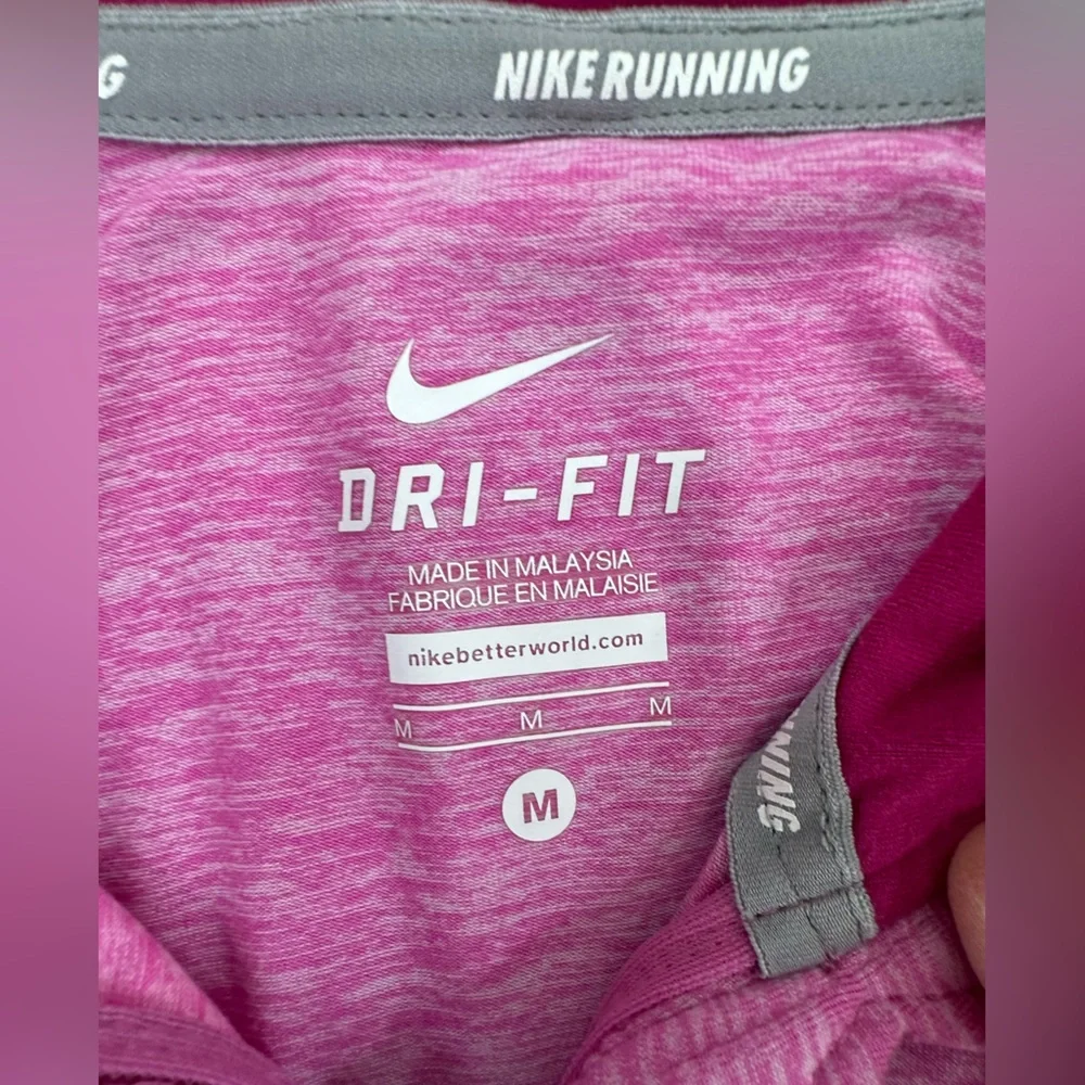 Nike Element DRI-FIT 1/4 Zip Heathered Pink Running Workout Hiking Top medium - Picture 11 of 16